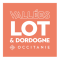 hotel troubadour rocamadour logo 3 vallees Lot Dordogne orange